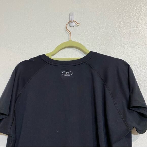 Under Armour Black Tech V-Neck Short Sleeve T-Shirt Sz XL - Picture 8 of 12
